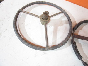 Vintage Steering Wheels & License Plates