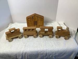 Wooden Toys - Train and Puzzle