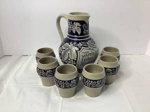 Gertiz Pitcher and 6 Cups