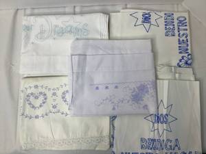 Needle Work Pillow Cases