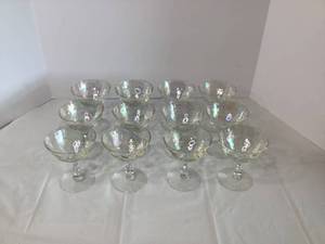 Set of 12 Iridescent Dessert Cups - 5 Tall