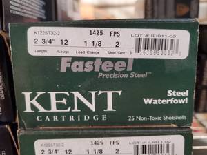 Kent 12 Gauge 2 34 2 Shot Steel Waterfowl