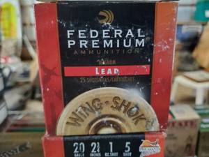 Federal Premium 20 GA 3  Wing-Shok Lead # 5 Shot