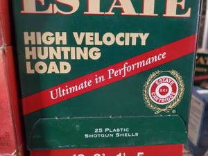 Estate 12 GA 2 34 # 5 Shot High Velocity Hunting Load