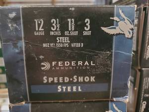 Federal Speed-Shok 12 GA 3 12 # 3 Shot