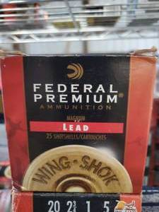 Federal Premium 20 GA  3  # 5 Shot Wing- Shok Lead