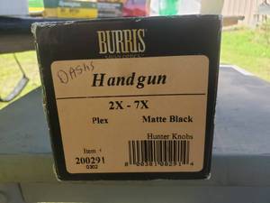Burris Savvy Optics Hand gun Scope