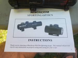 Winchester WRS-302E 1x26 MM Red Dot Scope