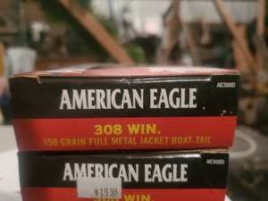 American Eagle 308 WIN. 150 Gr. Full Metal Jacket Boat-Tail