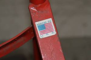 lot 7 image: Uline Standard Steel Continuous Handle Hand Truck Cart  Two-Wheeler  700-Pound Capacity Dolly  Made in USA
