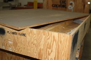 lot 42 image: Lot of 2 Large Wooden Crates - as Pictured