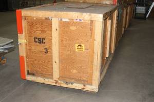 lot 45 image: Large Wood  Wooden Crate