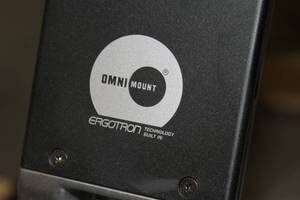 lot 49 image: Ergotron OmniMount Work15 Monitor Sit Stand Computer Monitor System