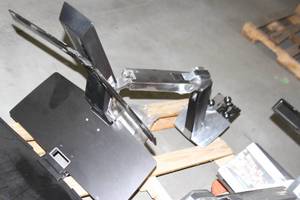 lot 51 image: Ergotron OmniMount Work20 Dual Monitor Sit Stand Computer Monitor System