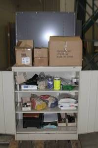 lot 68 image: Lot of 2 Metal Equipment Storage Units - AND Contents - as Pictured