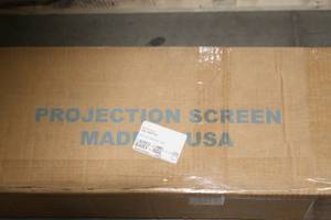 lot 86 image: Da-Lite 92 Diagonal 45 x 80 Widescreen 16x9 Matte White Projection  Video Projector Screen