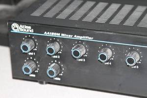 lot 89 image: Atlas Sound 6-Input 120-Watt Pro Audio Mixer Amplifier