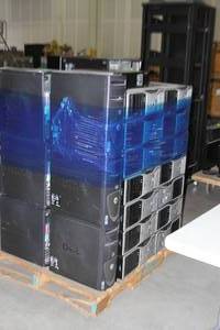 lot 129 image: Large Lot of Miscellaneous Dell Precision Desktop Tower CPU Computers