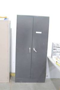 lot 134 image: Large Metal Industrial Cabinet - INCLUDES Contents as Shown