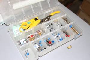 lot 135 image: Lot of Miscellaneous Parts Bins & Sorters