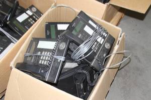 lot 136 image: Huge Lot - Entire Pallet - of Miscellaneous Panasonic Telephone Phones and Accessories