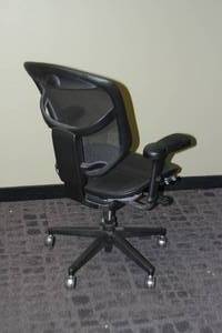 lot 148 image: WorkPro Quantum 9000-Series Ergonomic Black Mesh Mid-Back Office Chair