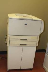 lot 171 image: HP LaserJet 9050N Monochrome Laser Computer Printer & Stand