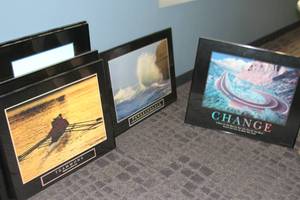 lot 179 image: Framed Artwork  Art - Inspirational Messages
