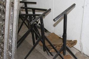 lot 18 image: Hytrol Portable Conveyor System - 3 Sections with Adjustable Stands
