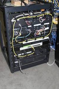 lot 23 image: Panasonic Phone System & Networking Racks Frames & Equipment