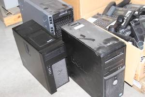lot 24 image: Large Lot of Miscellaneous Items - Includes Network Cat & Audio Cable Phones Computers & More