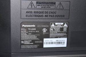 lot 188 image: Panasonic TC-L24X5 Viera 24 X5 Series High Definition HD 1080p TV  Television  Monitor  Display