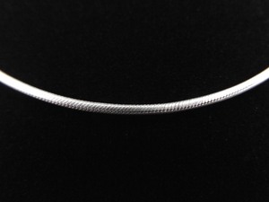 .925 Sterling Silver Round Snake Link Necklace