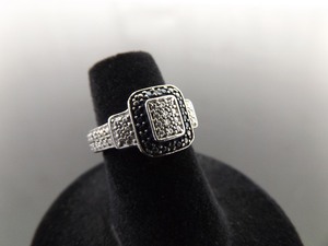 .925 Sterling Silver Moissanite Ring Size 5