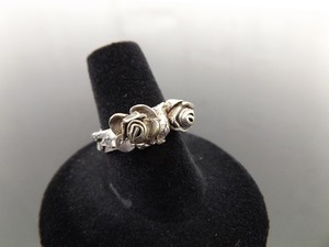 .925 Sterling Silver Rose Ring Size 7