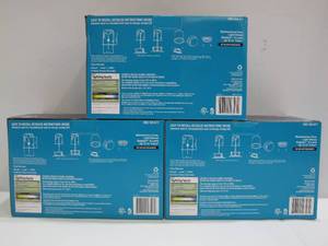 lot 449 image: 3-Pack EcoSmart 4 in. White Integrated LED Recessed Trim, Soft White (12 Pieces total)