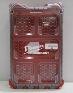 lot 462 image: Milwaukee PACKOUT 5-Compartments Small Parts Organizer