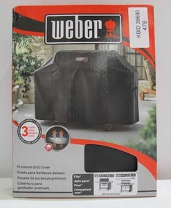lot 478 image: Weber Genesis II 4 Burner Premium Gas Grill Cover - Model 7131 - New