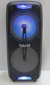 lot 409 image: Tzumi Sonic Bass LED Jobsite Bluetooth Speaker