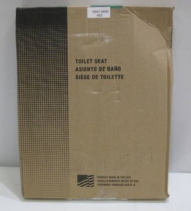 lot 493 image: Bemis Lift-Off Round Closed Front Toilet Seat in Biscuit