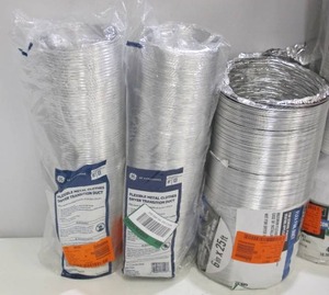 lot 497 image: Lot of Flexible Metal Dryer Duct Venting