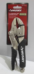 lot 505 image: Husky 7 in. Straight Jaw Locking Pliers with Rubber Grip