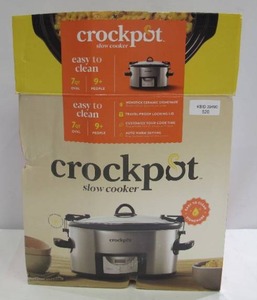 lot 520 image: Crock-Pot, 7-Quart Easy Clean Slow Cooker with Locking Lid Portable Digital