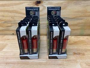 lot 35 image: BRACKETRON Lot of 2 Cases of-  Shotgun Shell Reload Single Shot 2.4 Amp Car Chargers (10 per case)