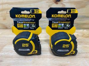 lot 56 image: KOMELON Lot of 2-  Contractor TS Tape Measure 25 x 1.25