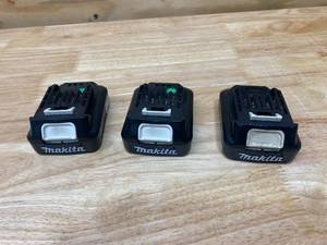 lot 67 image: MAKITA Lot of 3-  2.0 Ah Lithium Ion Batteries (12v)