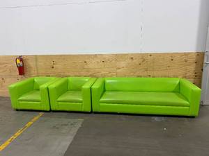 lot 13 image: Couch and Two Chairs (From a Cherry Berry)