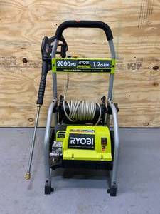 lot 7 image: RYOBI 2,000 PSI 1.2 GPM Electric Pressure Washer
