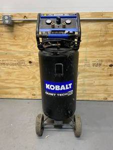 lot 96 image: KOBALT Quiet Tech 26-Gallon Single Stage Portable Electric Vertical Air Compressor
