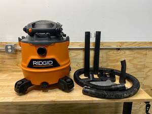 lot 115 image: RIDGID 16 Gal. 6.5-Peak HP NXT WetDry Shop Vacuum with Accessories